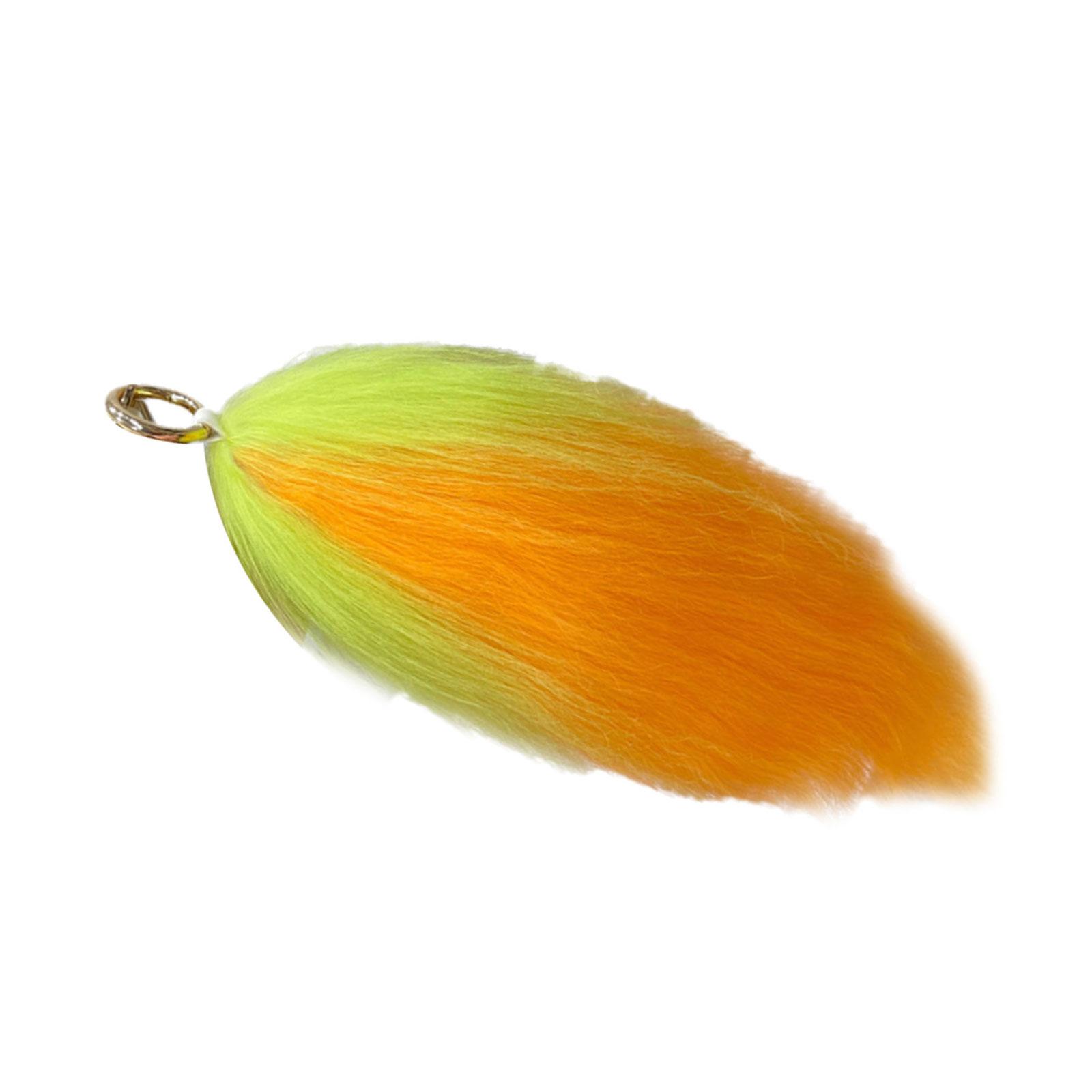 

Elegant Vibranting Color Block Imitation Fleece Keychain With Eye Catching Tail Designs for Daily Commuting Casual Wear оранжевый