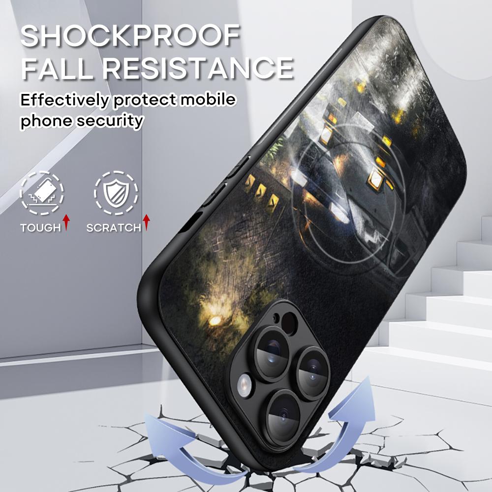 Initial D Super cool racing pattern Phone Case For iPhone 16 15 14 13 12 11 Plus Pro Max High-end Luxury Magsafe Sheepskin