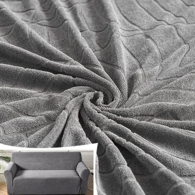 Non -Waterproof Sofa Covers Jacquard Thick Stretch Sofa Cover For Living Room Elastic Slipcover Couch Covers Furniture Protector