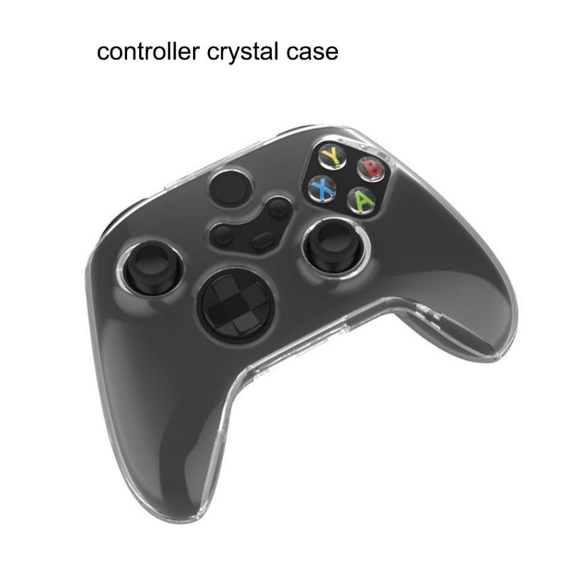 Clear Case Crystal Protective Cover Wear Resistant for XSX Game Controller PC Gaming Protector Sleeve