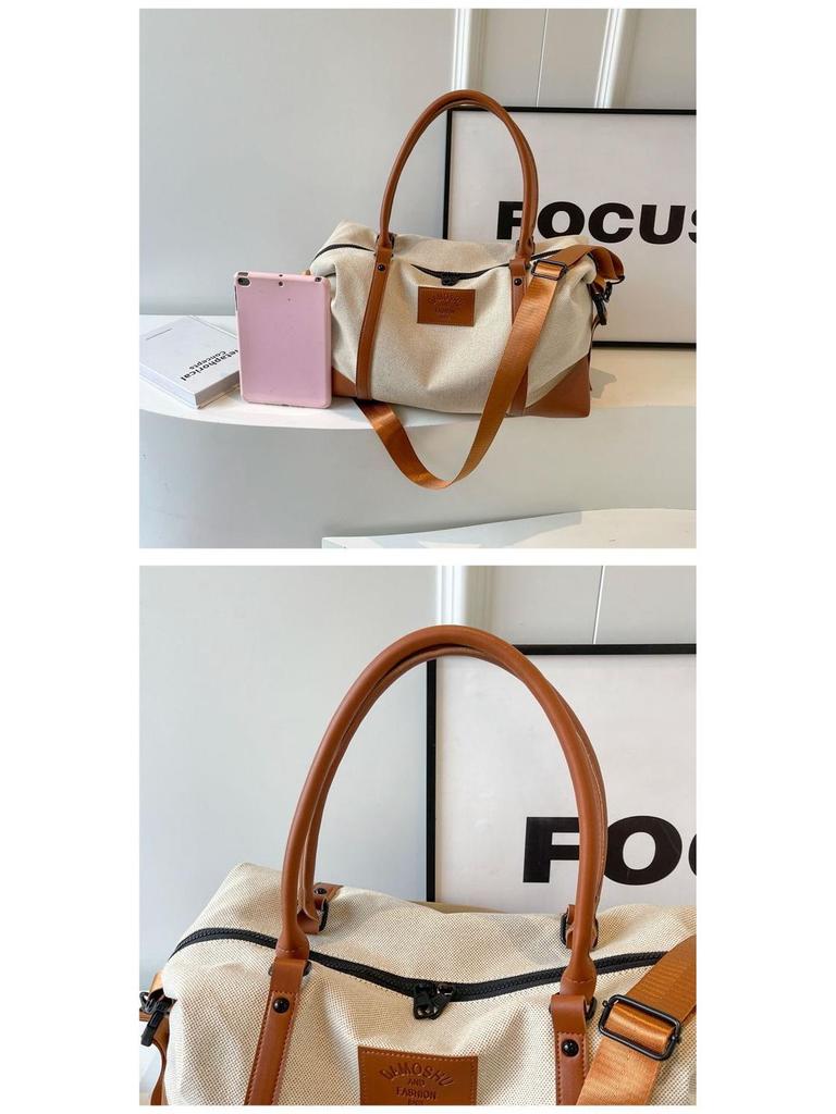 Women's Large Capacity Canvas Tote for Travel & Fitness