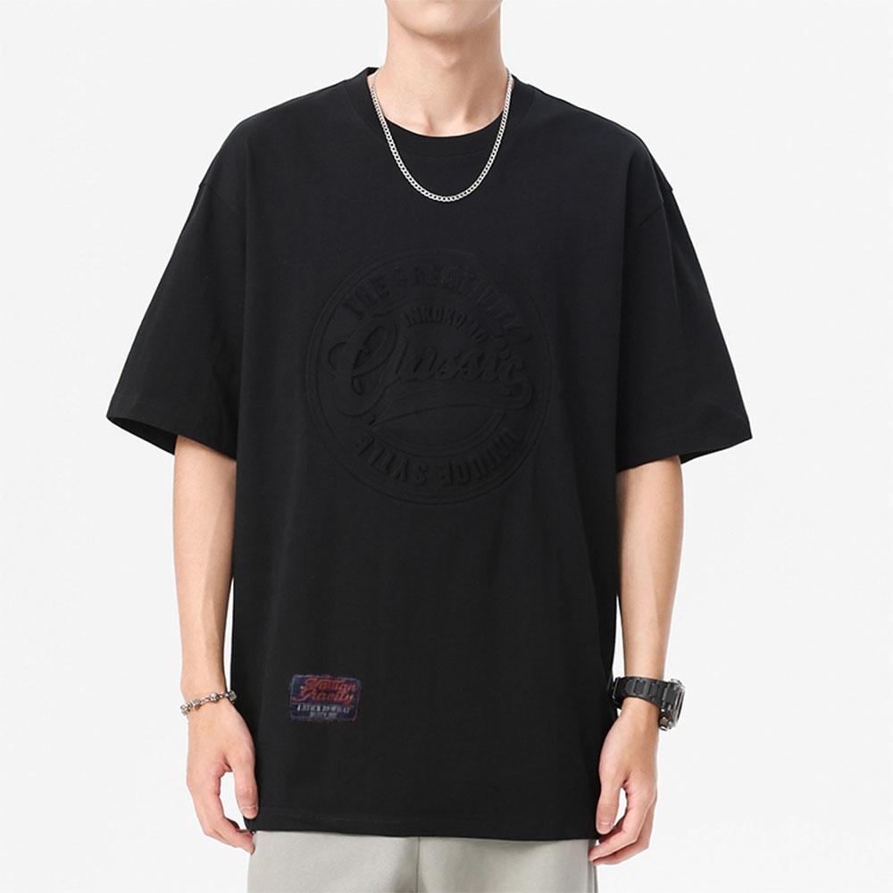 3D Print Steel Print Cotton American Vintage Short-sleeved T-Shirt Men Casual T Shirt Classic Printed T-shirts Tops Tees