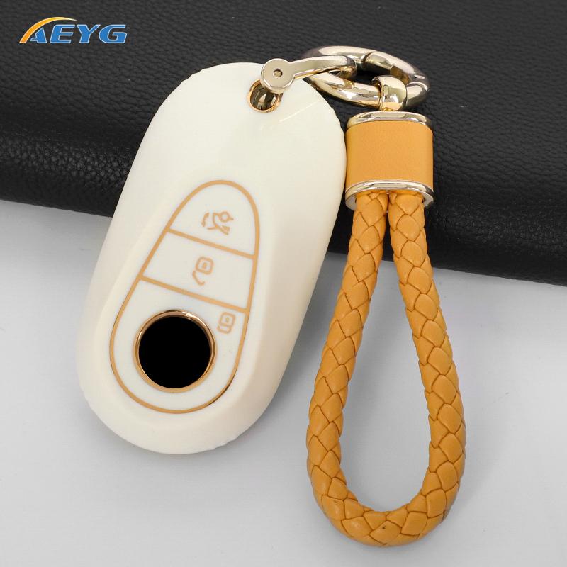 Car Remote Key Case Cover Shell For Mercedes Benz W223 Class S300 S350 S450 S500 Key Holder Protection Keychain Accessories