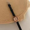 Women Vintage Square Watch Quartz Analog Watch Mini Dial Business Dress Leather Watch
