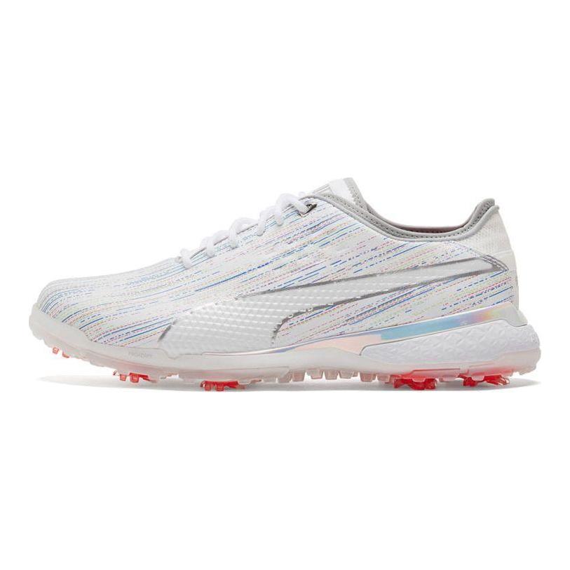 Puma Proadapt Spectra Cushioning Low Top Golf Shoes Men Golf Shoes White Blue Orange 195694-01