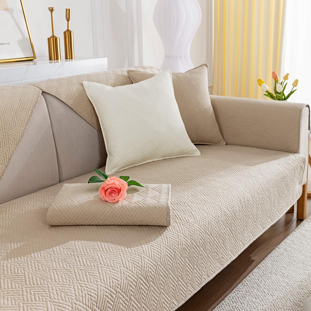 Sofapute Sklisikkert Sofatrekk Pute Sofatrekk Universal Ensfarget Støvtett Sofasetetrekk