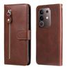 For vivo Y29 4G PU Leather Cases with Zipper Pocket Wallet Phone Cover Stand