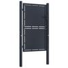 Vidaxl Brama Ogrodowa Stalowa 100X125 Cm Antracytowa