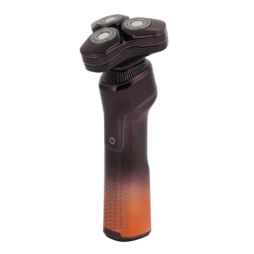 3 in 1 3D Electric Beard Trimmer Floating Double Ring Head Cordless Rechargeable Washable Wet Dry Mustaches Trimmer for