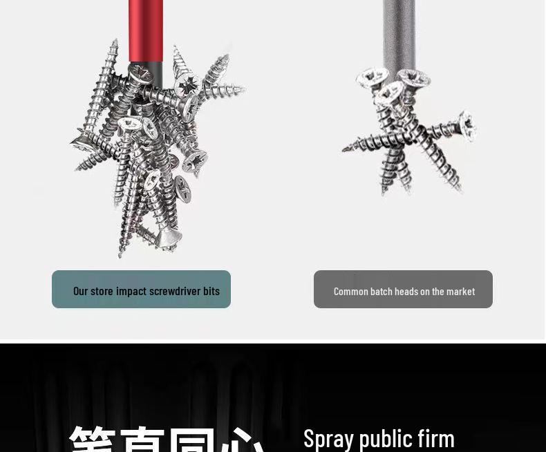 Tungsten Steel Non-Slip Magnetic Phillips Screwdriver Bits - Impact-Resistant and Super Hard for Electric Drills