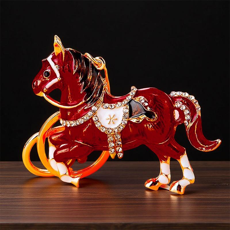  Pony Car Keychain Bag Pendant Metal Keychain Year Of The Horse