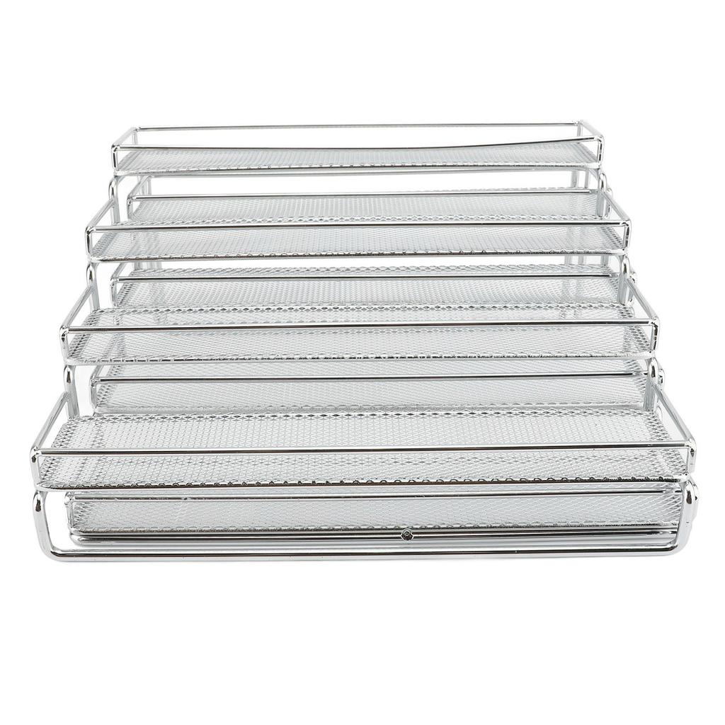 4 Tier Seasoning Rack Organizer Iron Wire Expandable Seasoning Organizer Kitchen Counter Shelves