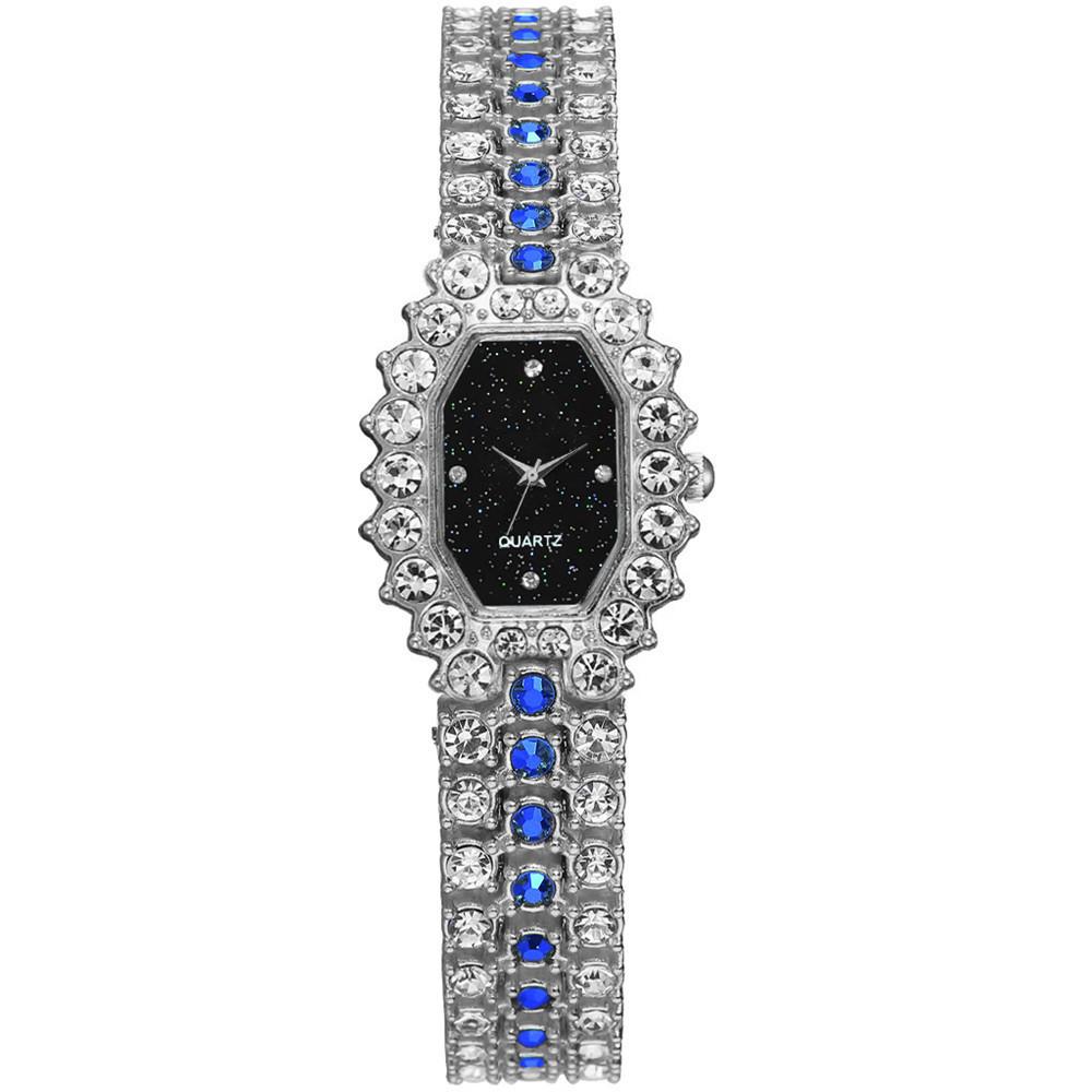 Luxury Womens Watches Ladies Square Watch Full Diamonds Quartz Clcok Alloy Casual Starry Sky Wristwatch