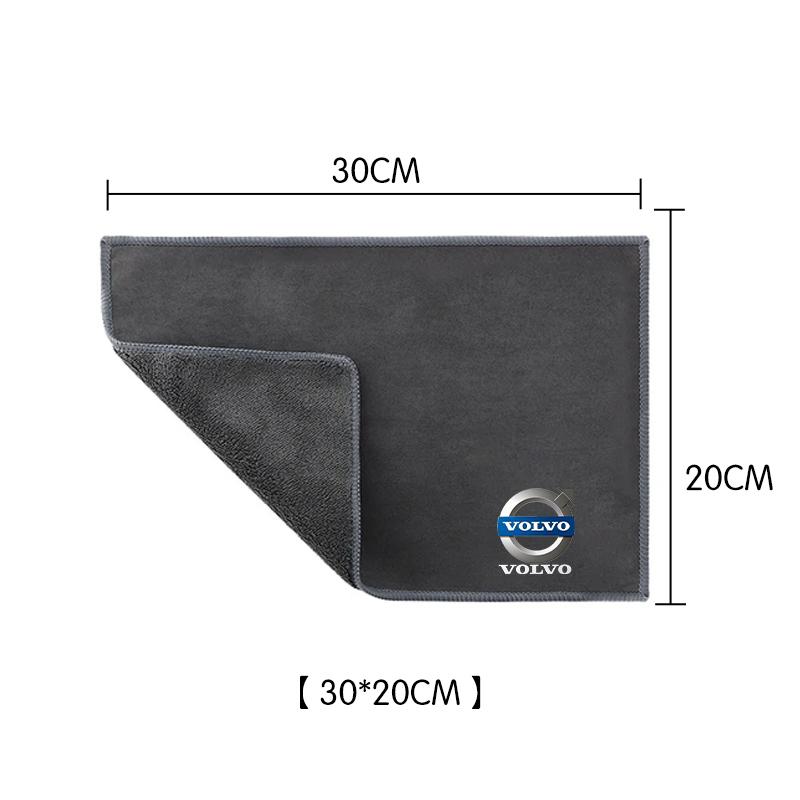 

Car Interior Cleaning Soft Brush With Car Wash Towel Microfiber Cleaning Rag Cloth For Volvo XC90 XC60 C30 T6 S60 C70 XC40 V40