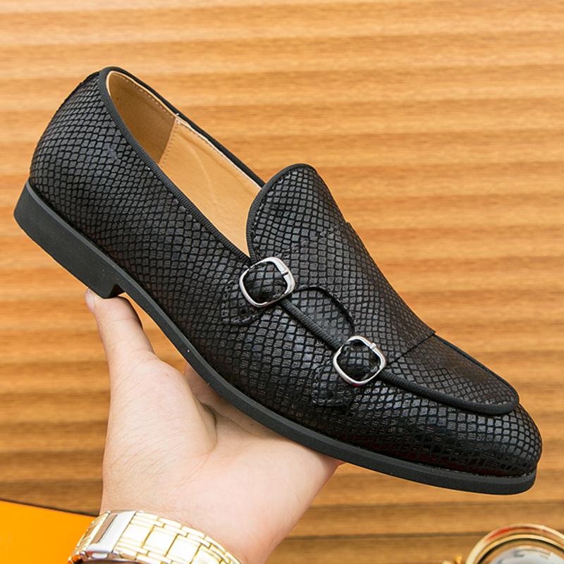 

Британский дизайнерский модный ремешок-монах мужской заостренный слипон платье деловой кэжуал обувь мужская вечеринка свадебное платье выпускной вечер обувь 38