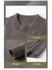 Men's 2025 Winter Wool Sweater: Fashionable Korean Style, Loose Fit, Thickened Round Neck for Middle-Aged and Young Men.