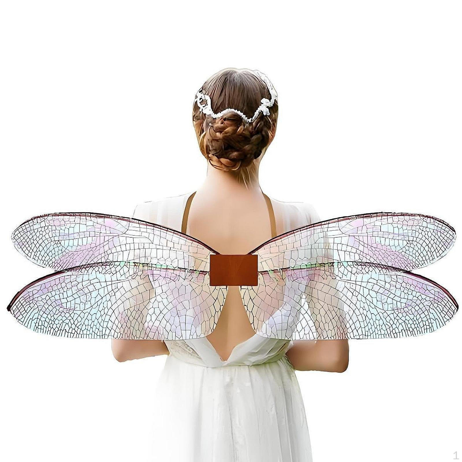 

for Girls Women Cosplay Costume Accessories Elf Princess Halloween Angel Made of Colored Yarn coffee color
