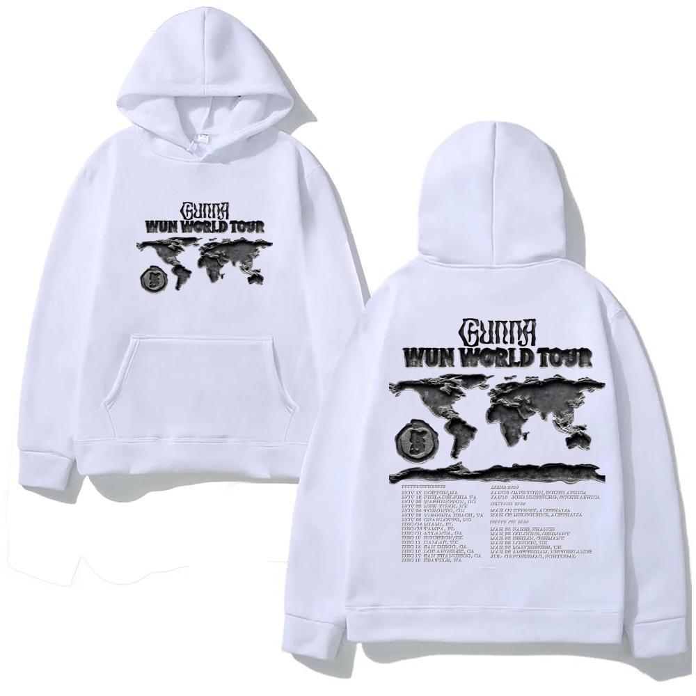 Rapper Gunna WUNNA World Tour 2025-2026 Hoodie Casual High Quality Cartoon Print Moletom with Hooded Fleece Comfortable Hoody