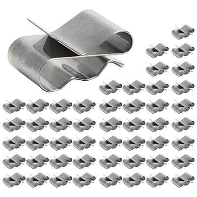 50Pcs Solar Panel Wire Clip Stainless Steel Cable Clips Kit PV Module Wire Management for Solar Application Trailer Boat