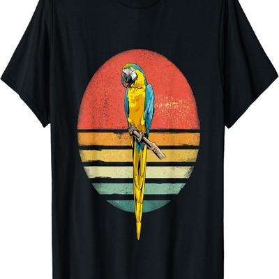 Parrot Bird Retro Parrot Birdwatcher Bird Parrot Lover T-Shirt