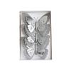 Pack Of 3 Double Layer Butterfly Christmas Tree Clip Accessory Elegant Fabric Ornament For Holiday Decorations