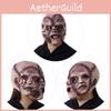 Halloween Party Latex Three-faced Ghost Mask Realistic Horror Facial Head Cover