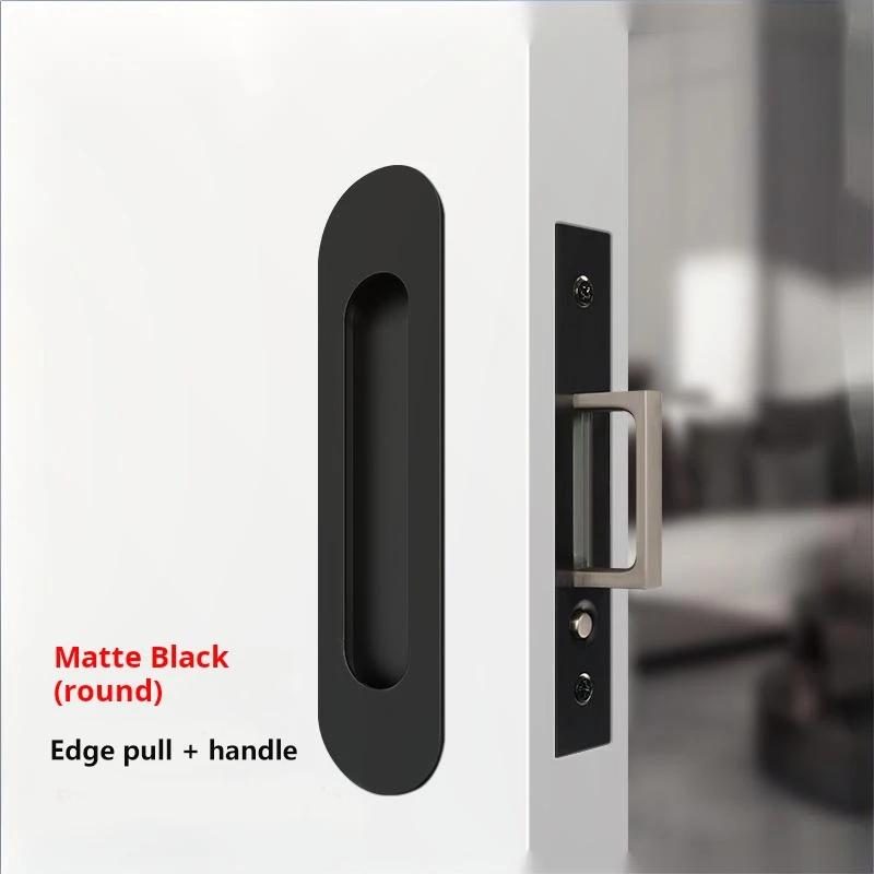 Pocket Door Edge Pull Hidden Handle Pocket Door Hardware Sliding Door Pull Hardware Double-sided Sliding Concealed Handle