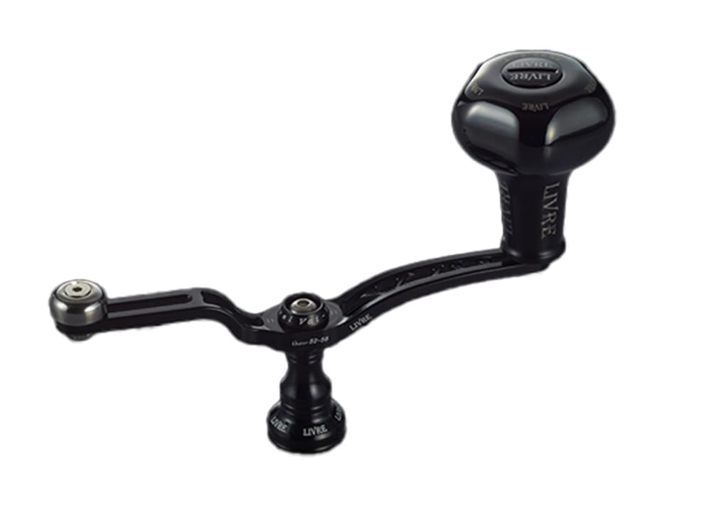 

LIVRE 11792 UNION 52-58 B Series Reel with PT35B Knob for Daiwa DS Right-Handed Reel, All Black, UN52-58KB35DR