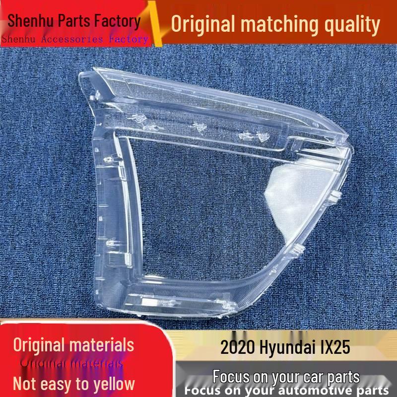 

Modern IX25 2020 Headlight Cover: Transparent Front Lamp Shell & Mask Standard Driver s Side Without Glue