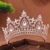 Elegant Bridal Rhinestone Crown Headdress for Weddings & Pageants