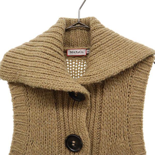 MAX&CO Knit Vest M Beige Women Used