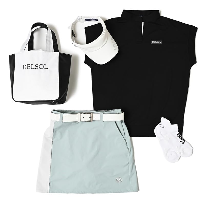 Delsol 7898 Skipper French Sleeve Golf Short Sleeve Mock Plus 3L Shirt, Black, Women's Wear, 2025, T-Shirt, Neck, Sizes, Spring/Summer, Black, M, L,