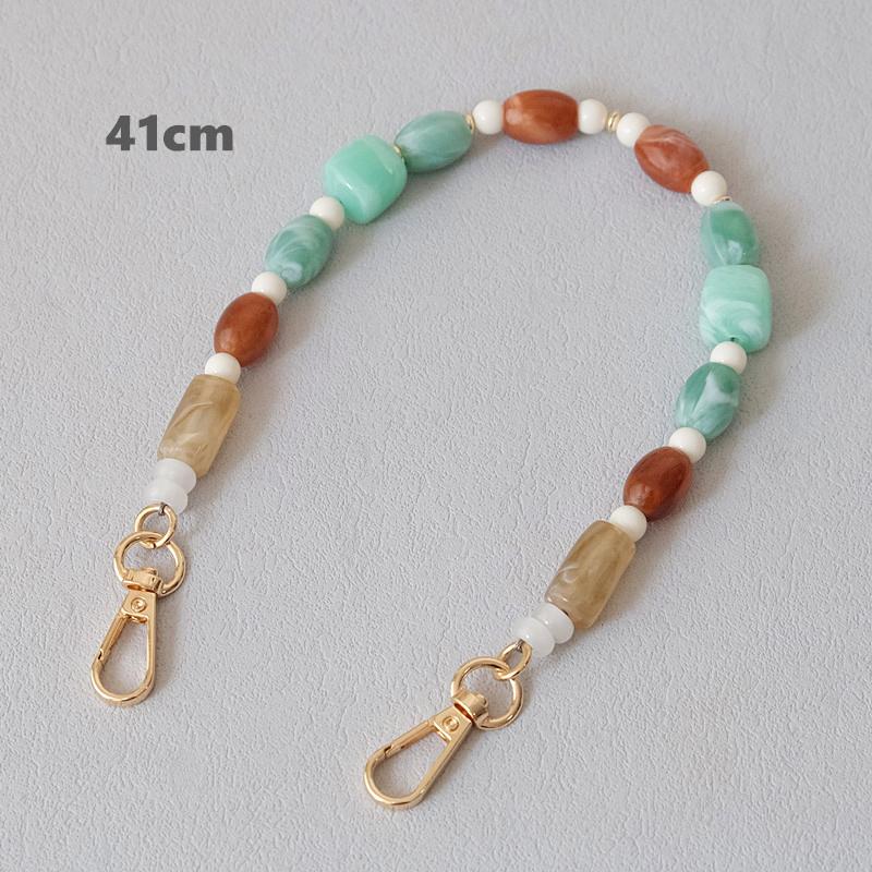 New Fashion Woman Bag Accessory Detachable Candy Beaded Chains Cute Acrylic Luxury Strap Women Elegant Bag Acrylic Handle Chain