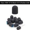 10Pcs 10*15/13*19 Purple Sanding Caps Nail Art Sanding Bands Block Caps Mandrel Gel Remover Foot Care Cuticle Drill Accessories