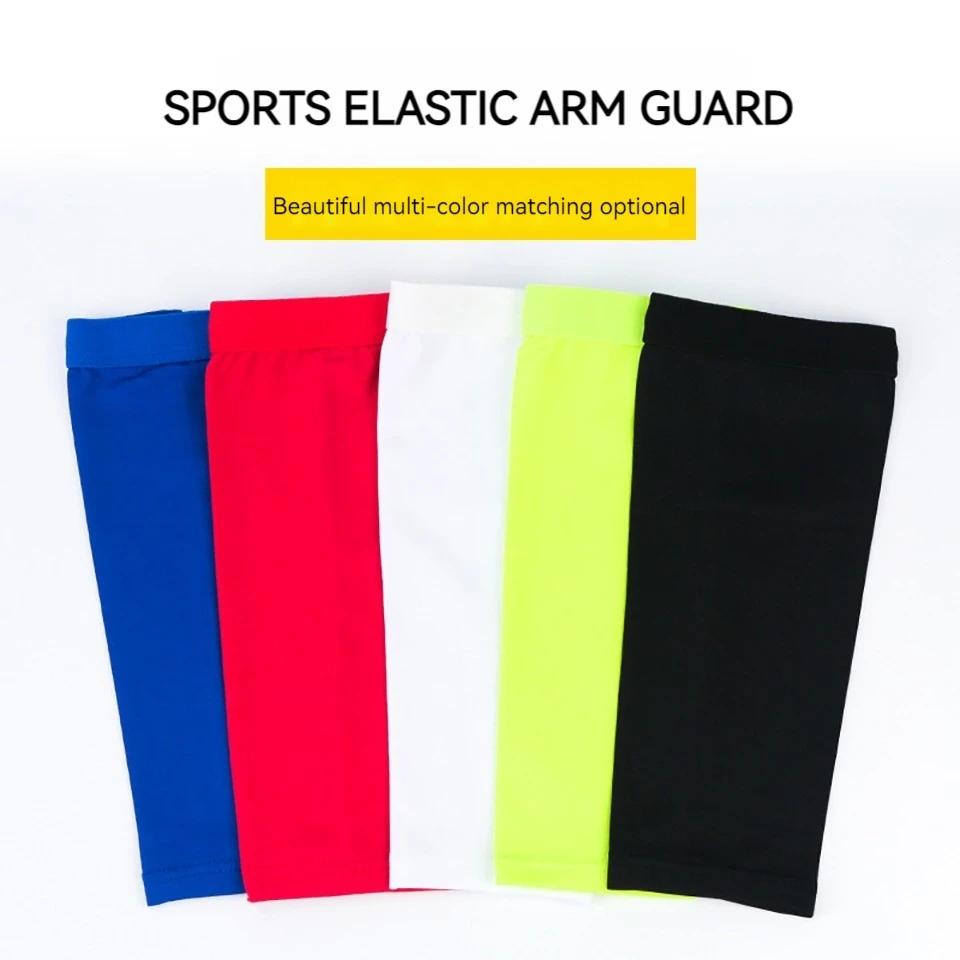 Loogdeel Elastic Sports Elbow Pads Ventilation Silicone Anti-Slip Arm Protector for Basketball Tennis
