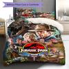 Jurassic Pattern Bedding Quilt Set Quilt Cover Pillowcase Home Decoration Gift (1 * duvet cover + 2 * pillowcase, without core)