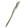 LeafIn Natural Wood Kanzashi Handmade Hairpin Black Sandalwood Single Simple Wooden Hair Accessory Yukata Kimono Traditional Wear Fashion-Neutral