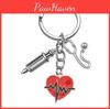 Doctor Keychain Nurse Gift Ecg Heart Pendant Occasion Pendant Decoration Syringe