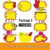 Extra Large 100-Sheet Supermarket POP Exploding Price Tags for Fruit Store Promotion