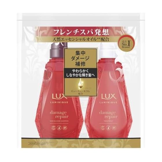 LUX Luminique Шампунь-лечение для восстановления поврежденных волос с помпой 450г+450г