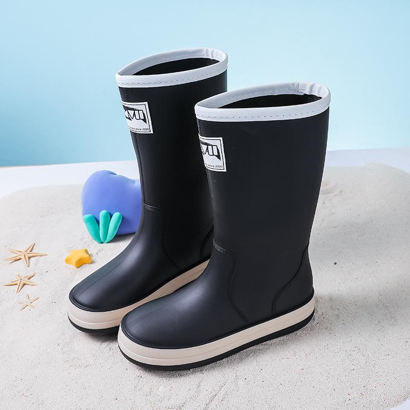 

Мужские и женские весенние новые водонепроницаемые и износостойкие высокие резиновые сапоги, нескользящие сапоги для рыбалки и ходьбы по воде в дождливую погоду 36