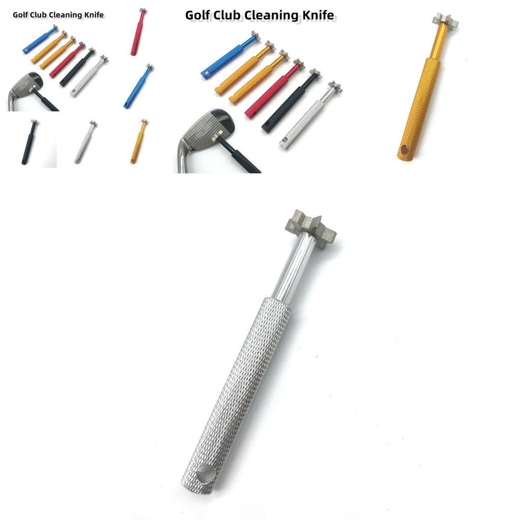 Golfschlägerzubehör aus Edelstahl für sichere und praktische Reinigung Mehrfarbiges 11 cm Sechszackmesser