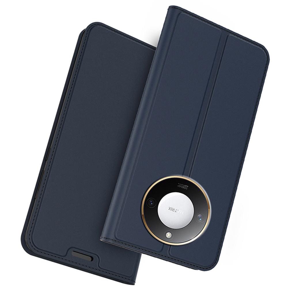 

Для Honor X9c Smart 5G/X60 5G Чохол PU Шкіряний Чохол для Телефону з Тримачем для Карт Підставкою Магнітною Застібкою Blue