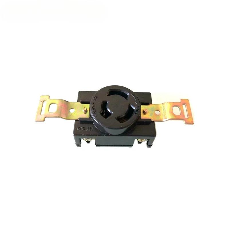 Xeon high quality 30A 250V USA 3 pins Plug Socket Industry Power Wired Lock Connector Generator Accessories