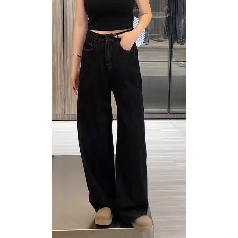 Spring Slimming Wide-Leg Scimitar Jeans for Women - Flattering for Pear-Shaped and Petite Figures