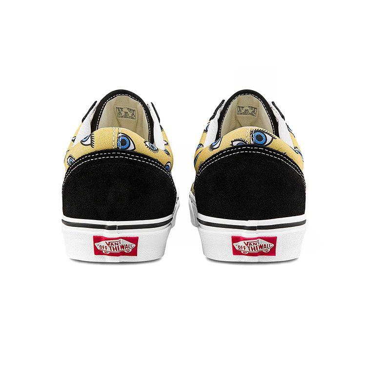 Vans Looking Glass Old Skool Shoes Black Yellow VN0A7Q2J939