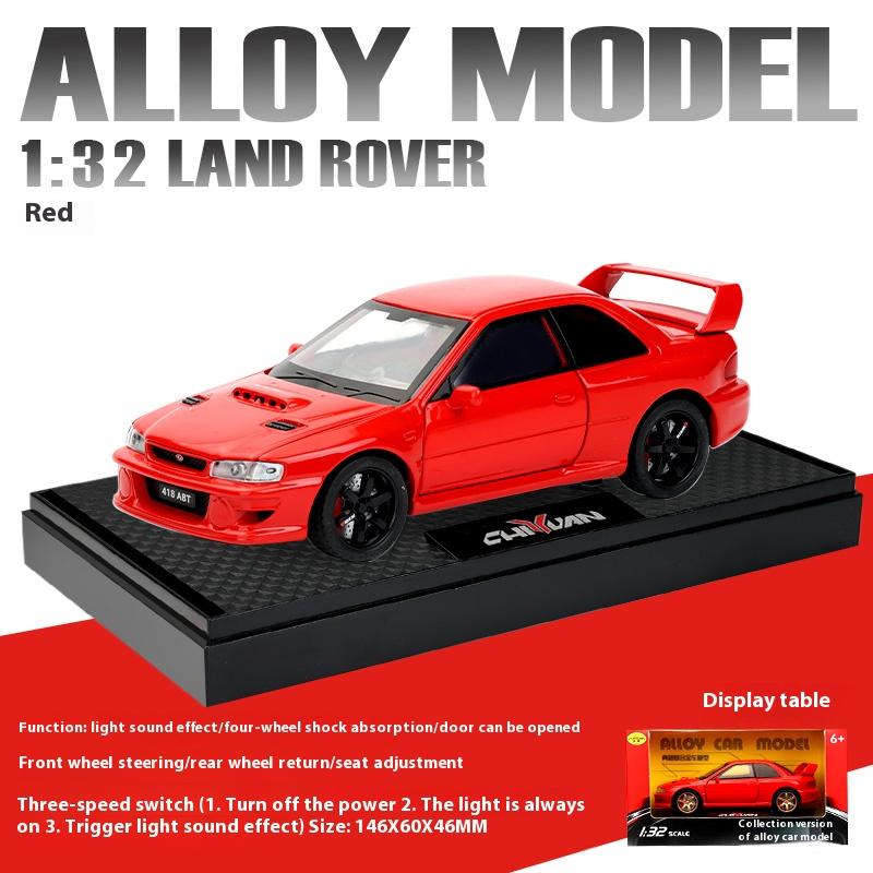 1/32 Scale Subaru Impreza Sti Car Model Sports Car Simulation Car Alloy Model Children's Toy Car Boy Collection Ornaments