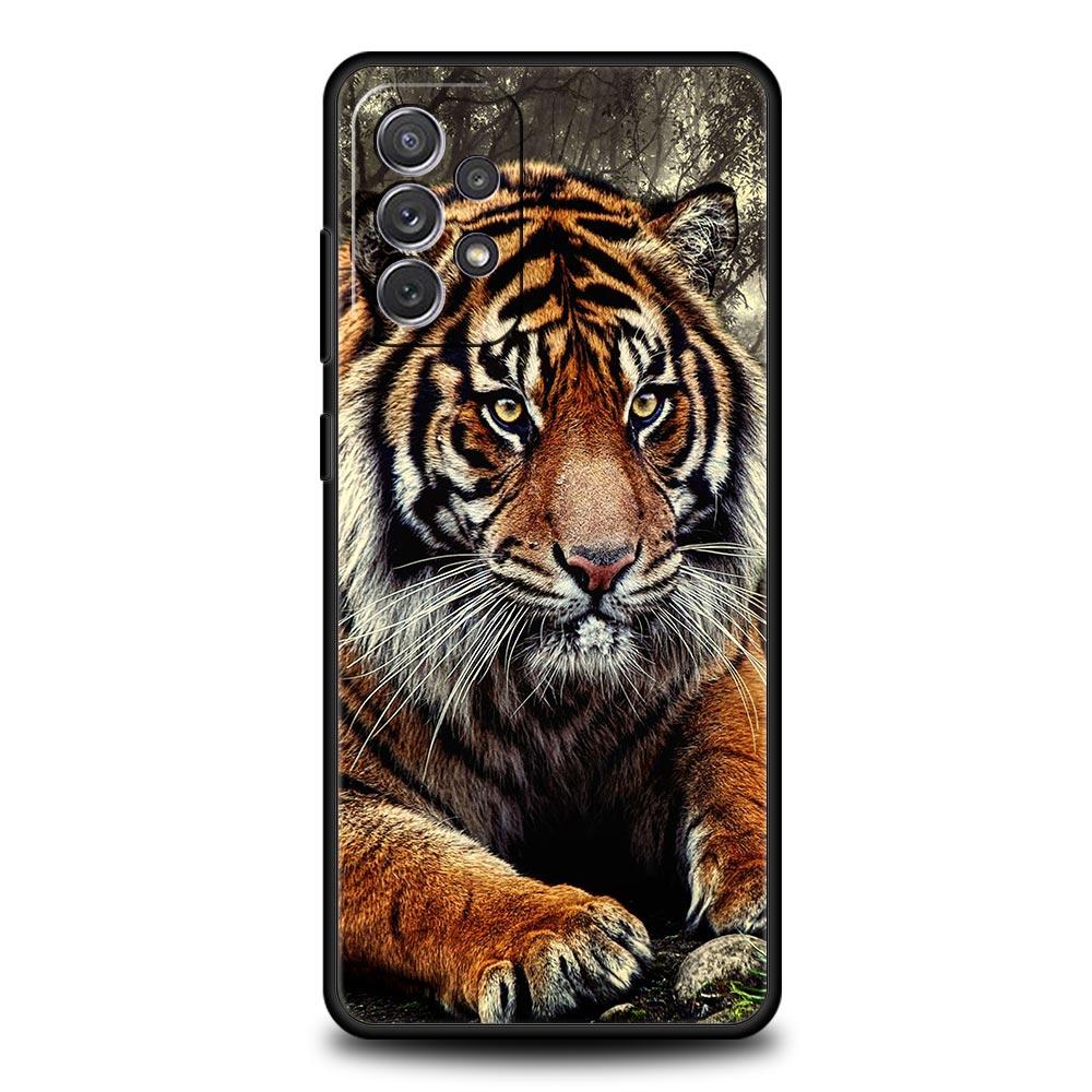 Tiger Animal Phone Case For Samsung Galaxy A73 A53 A33 5G A13 4G A03 A23 A21s A03s A11 A31 A41 A51 A52 A71 M21 M22 M31 A01 Cover