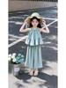 2026 Girls' Korean Style Summer Set: Chic Doll Shirt & Wide-Leg Pants