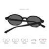 New Elliptical Photochromic Myopia Glasses Retro Korean Oval Small Frame Myopia Eyewear Anti Blue Light Color Changing Glasses